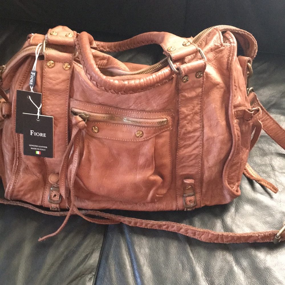 FIORE Italian Leather Satchel